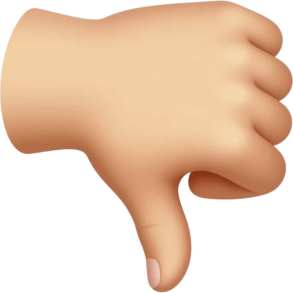 Thumbs down emoji