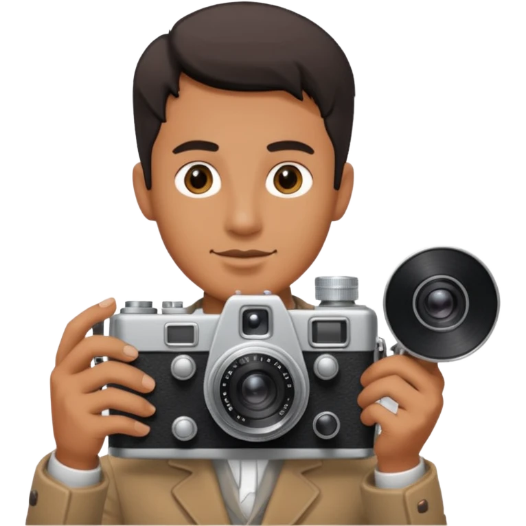 man hold film Camera emoji