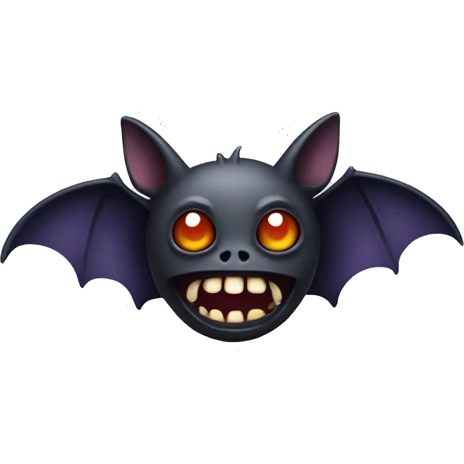 Scary bat emoji