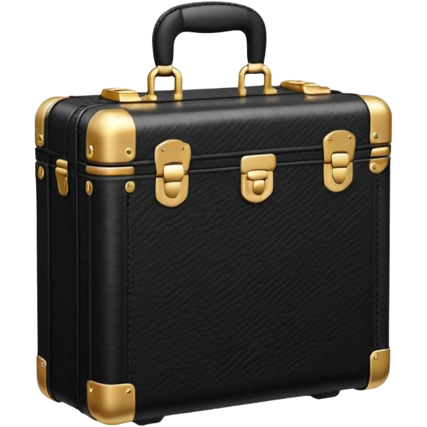 black vacation case emoji