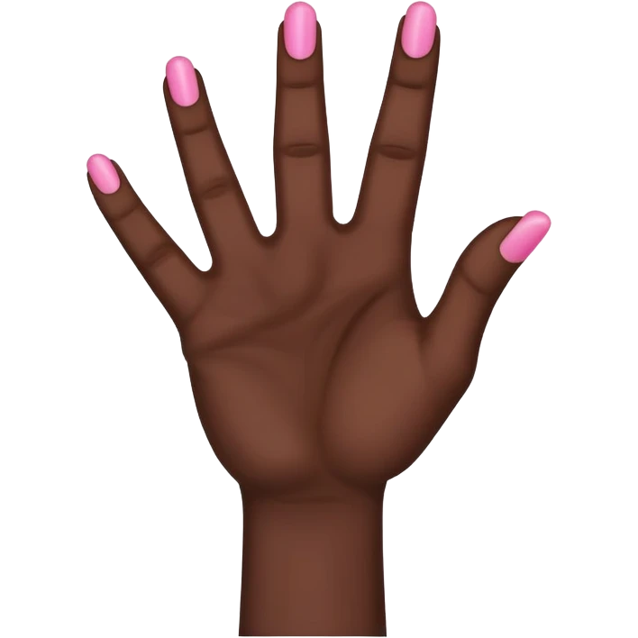 african american hand only holding up the pinky emoji