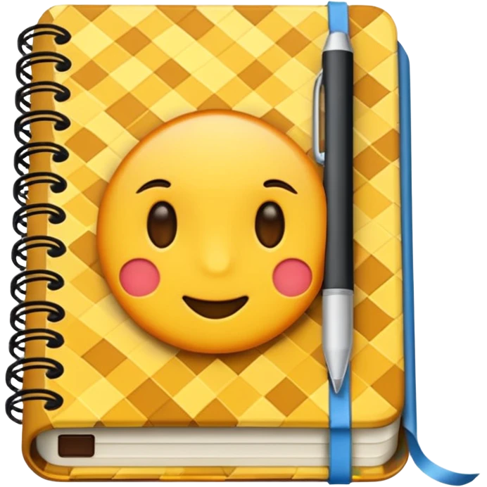 patterned notebook emoji