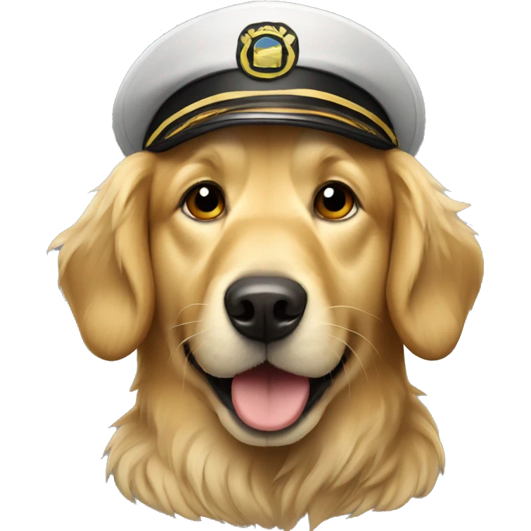 A golden retriever pilot emoji