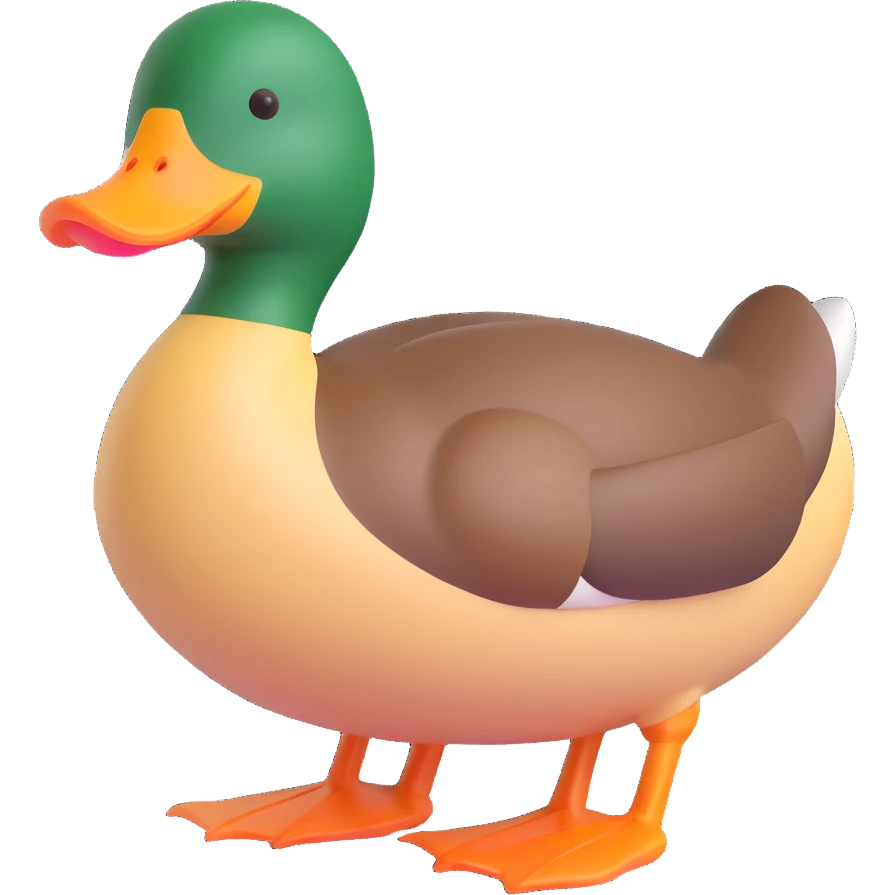 realistic duck emoji