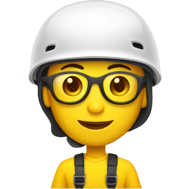 Skalcteboarding con gorra amarilla emoji