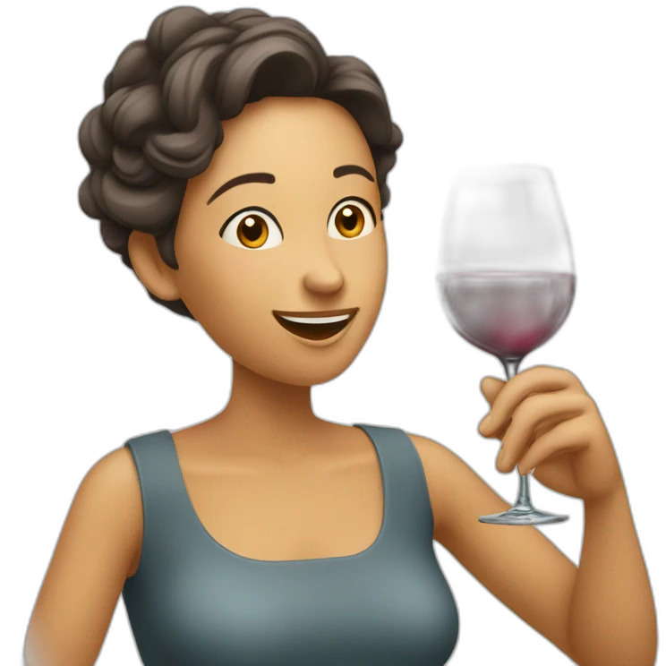 Une momie qui boit un verre de vin emoji