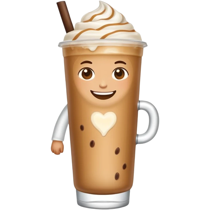 Me in an iced latte costume  emoji