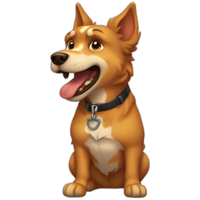 Chien furieux emoji