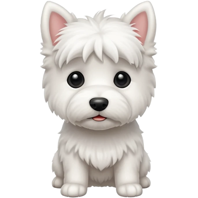 Tiny westie dog emoji