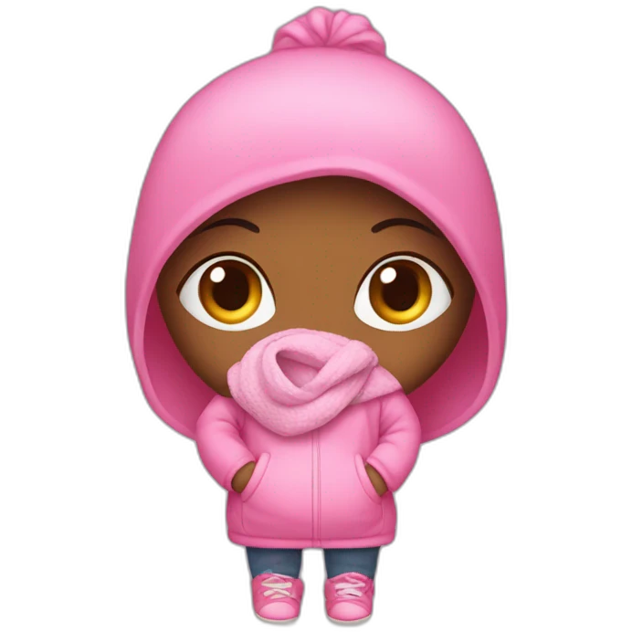 Embarazada con ropa rosada emoji