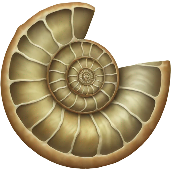 ammonite fossil emoji