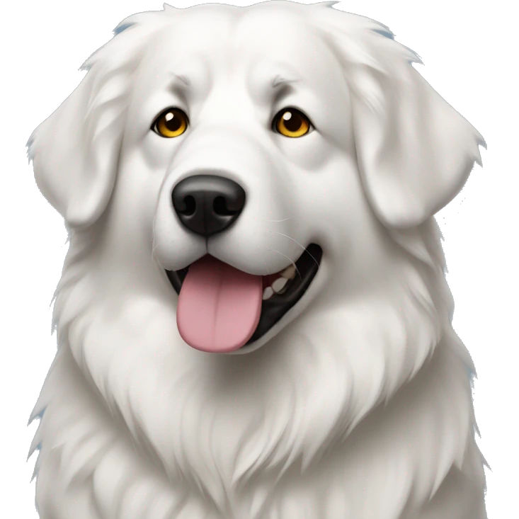 great pyrenees dog  emoji