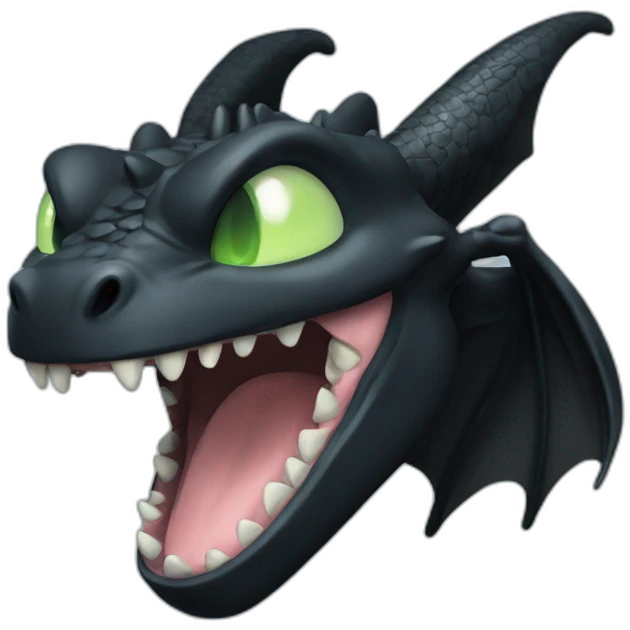 toothless the dragon emoji