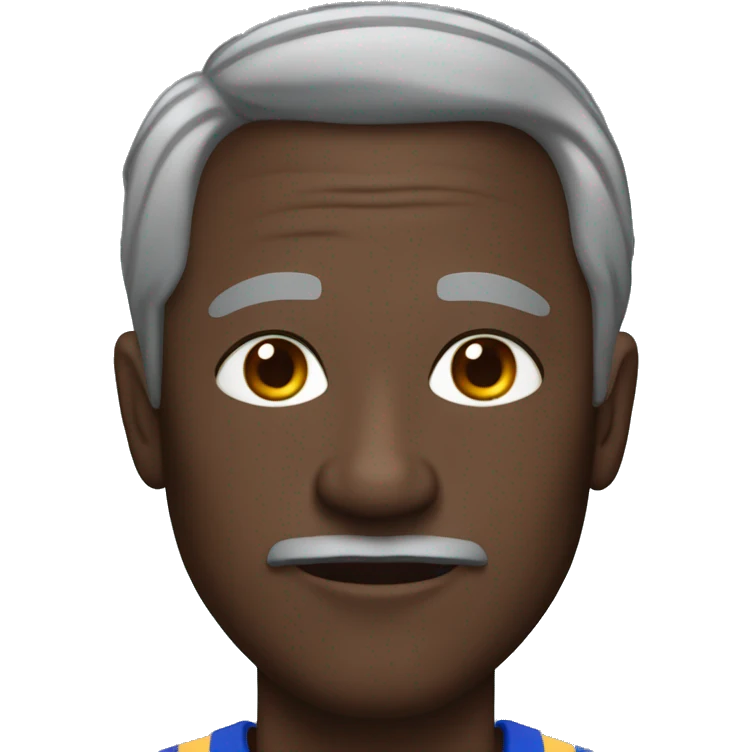 older dark skinned man in a track suit emoji