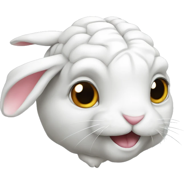  A RABBIT WITH BRAIN emoji
