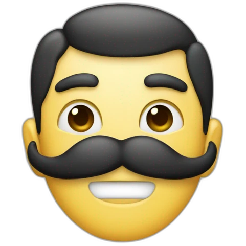 signifies an elite coder in cirlce shape, with vendetta mustaches emoji