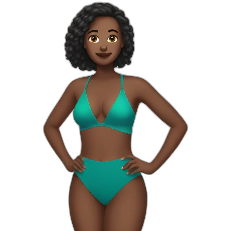 Lena Situation wearing a swimsuit emoji