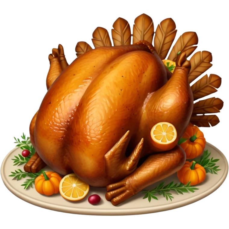 Thanksgiving turkey.  emoji