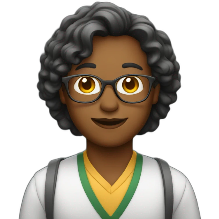 teacher with chalkboard on the back emoji
