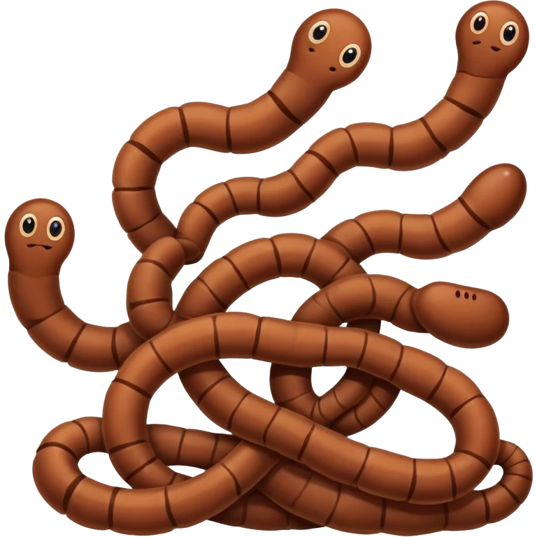 soil worms  emoji