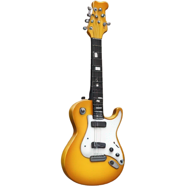 Dancing guitar emoji