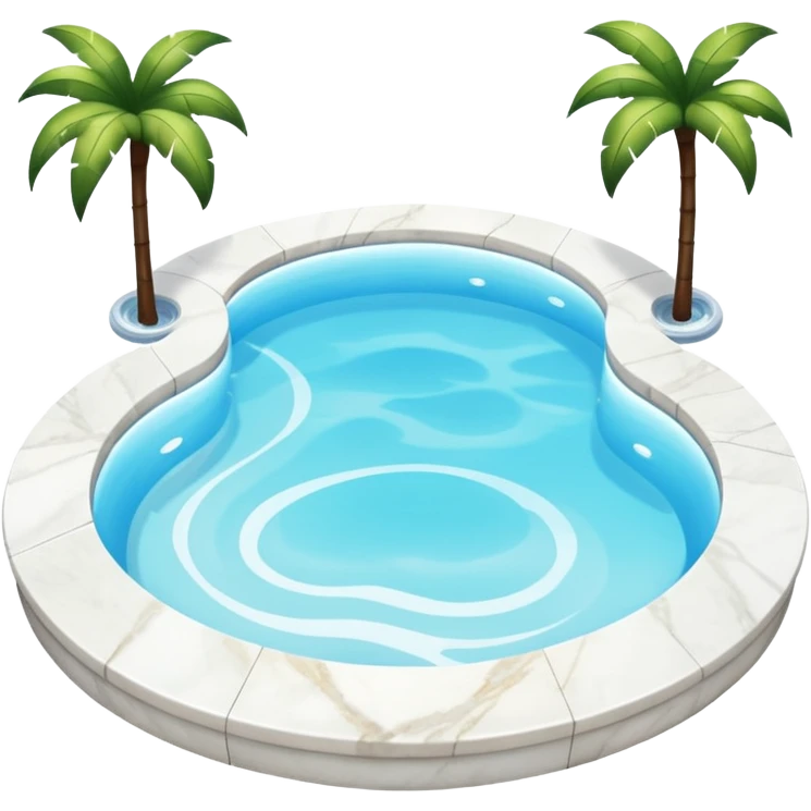 Outdoor luxurious expensive big white marble pools emoji