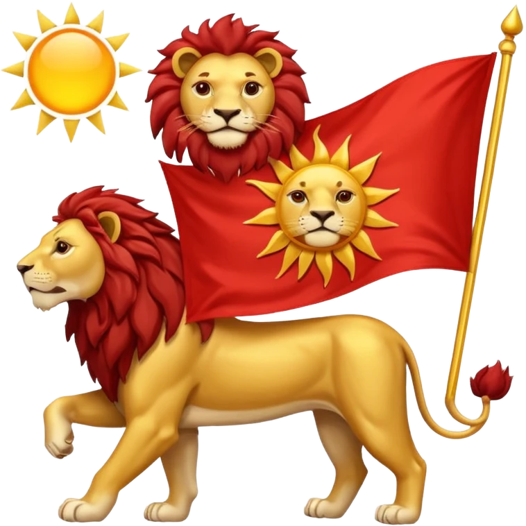 پرچم شیر خورشید emoji