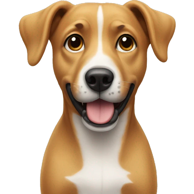Dog saying hello emoji