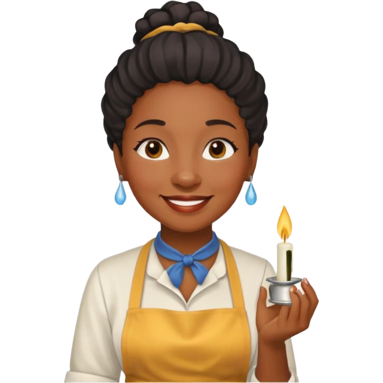 Candle Maker black woman emoji