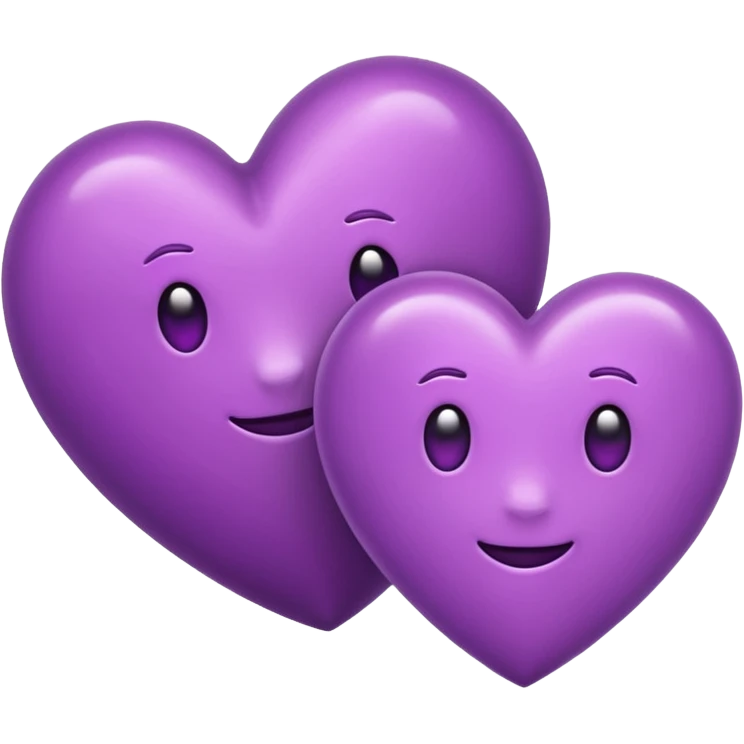 Two Purple Heart emoji emoji