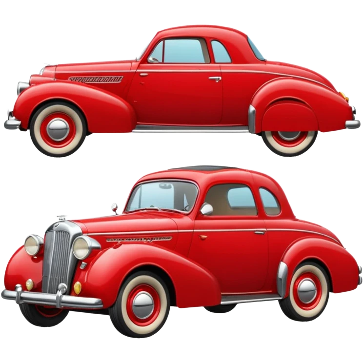 classic red car emoji
