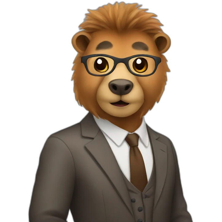 Capibara teacher emoji