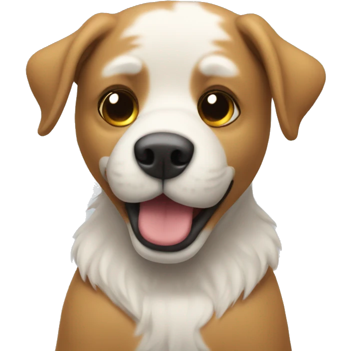 Dog with plush emoji