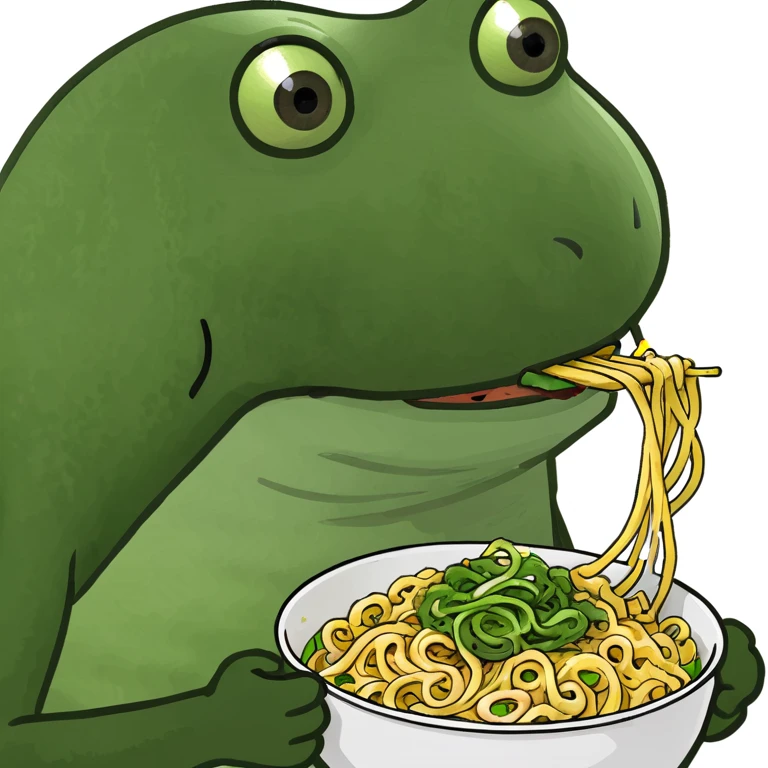 bufo eating noodles emoji
