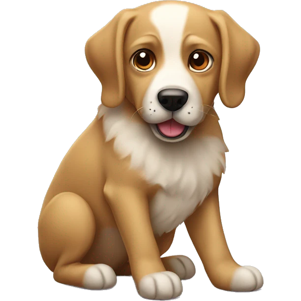 Un perro ladrando emoji