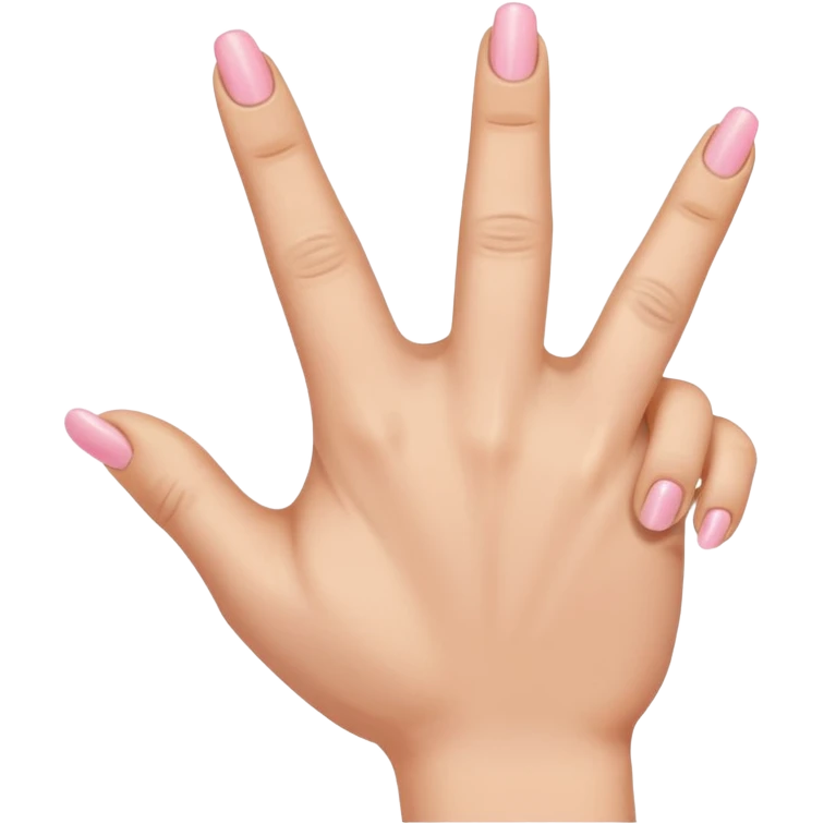 Extend your thumb, index finger, and middle finger straight out tuck your ring finger and pinkie emoji