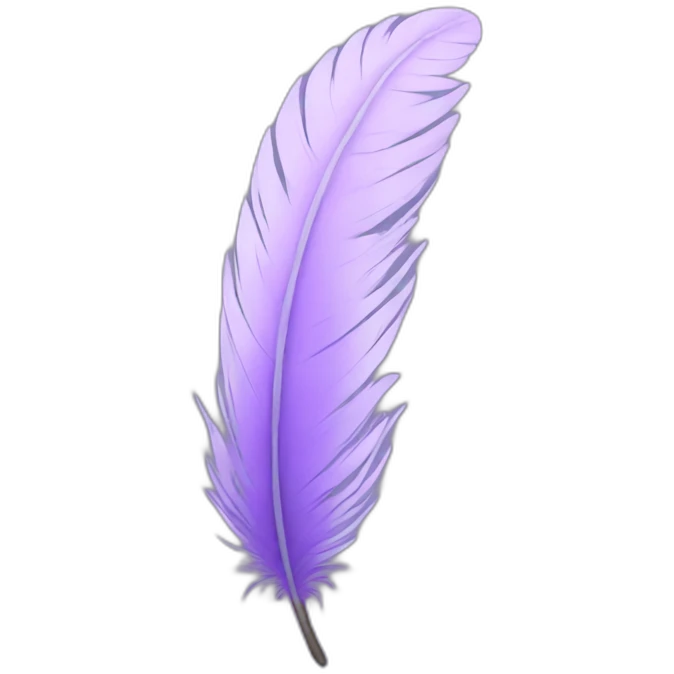 lilac feather emoji