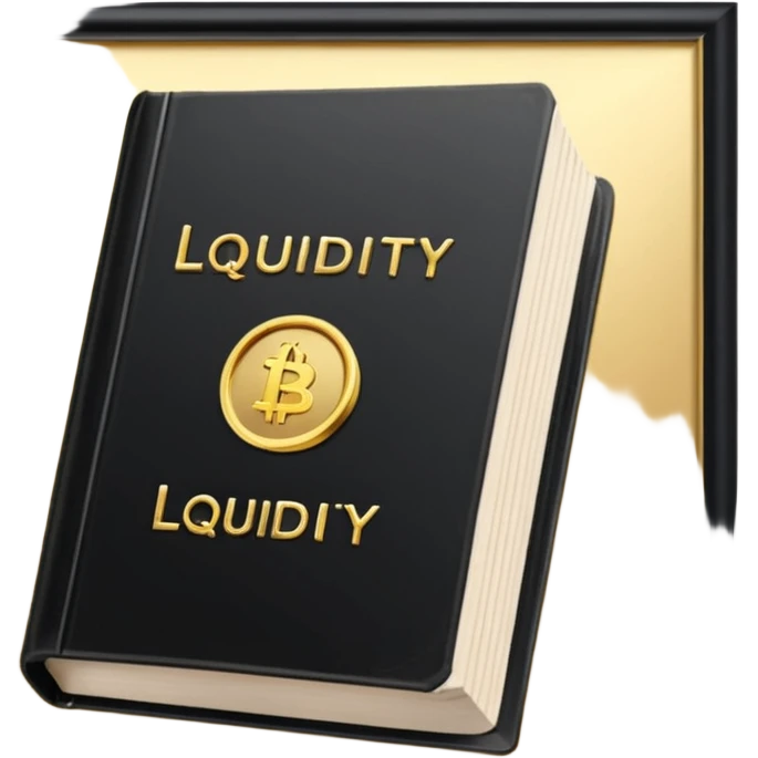 genera un libro que en la portada diga " liquidez" y la foto sea de trading emoji