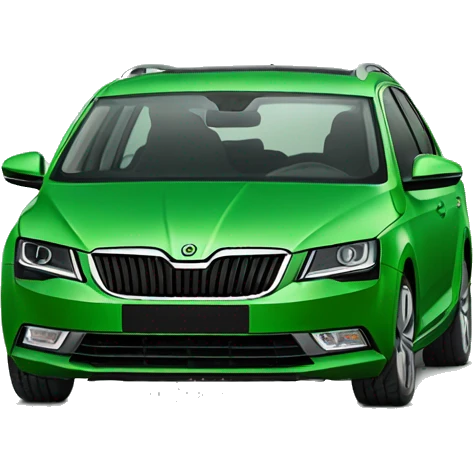 Green Skoda octavia emoji