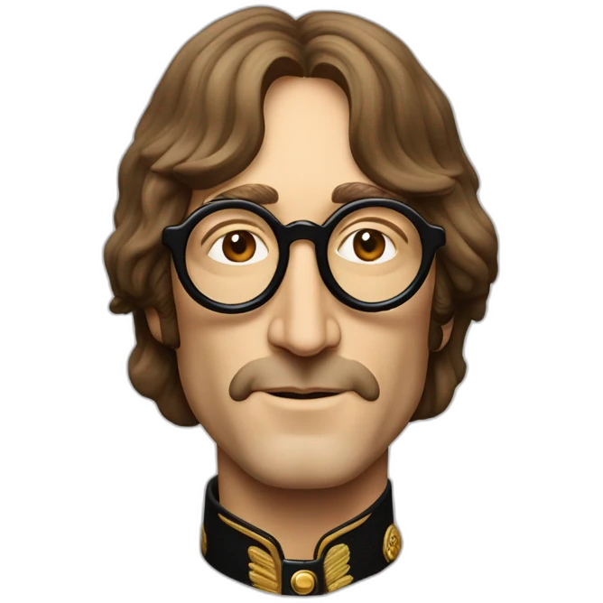 John Lennon head sgt pepper era emoji