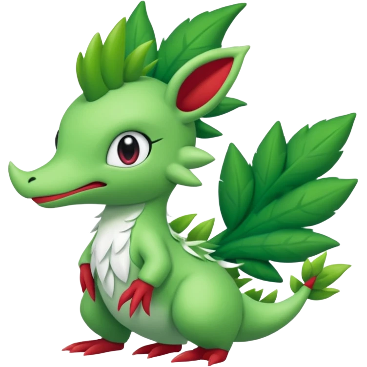  Fey Toony Sprigatito-Grovyle-Shaymin-fusion-hybrid emoji