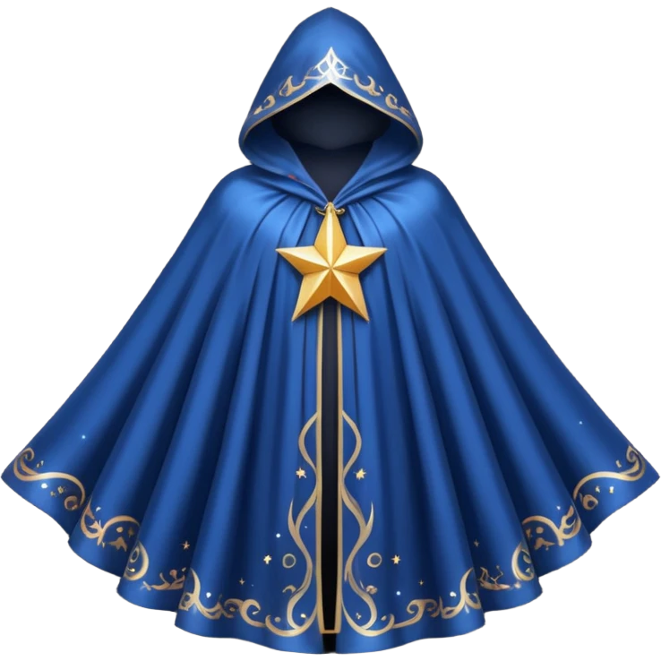 a fantasy magic star pattern cloak emoji