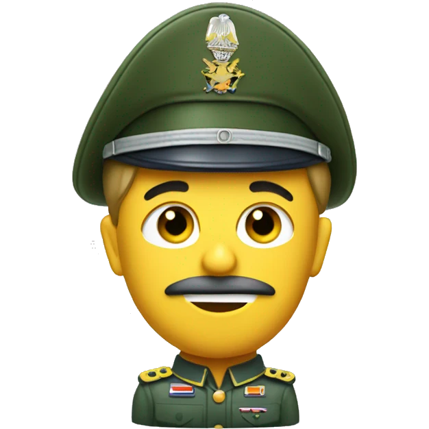 Pez volador militar emoji