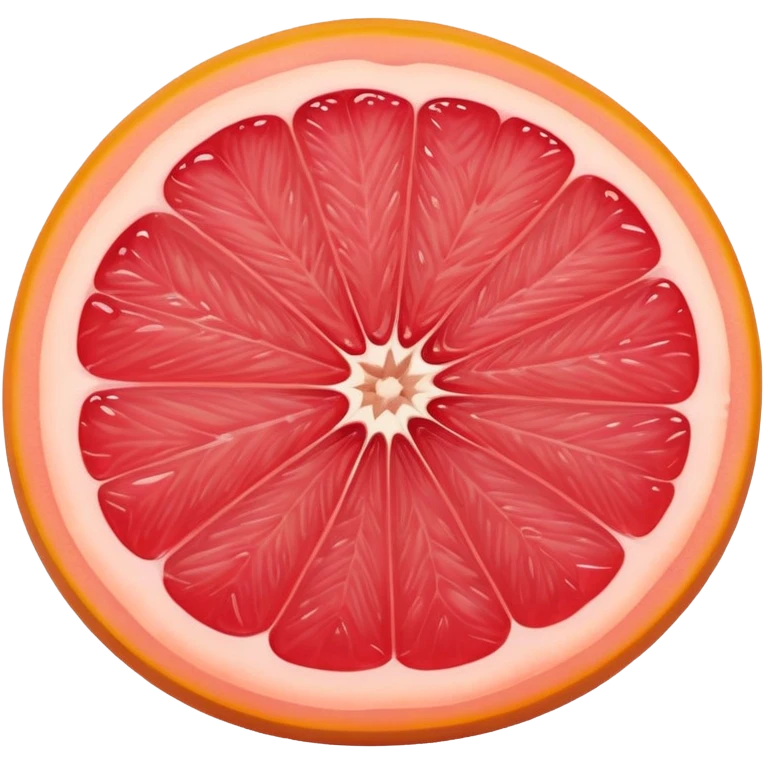 juicy grapefruit (pompelmo) with pink flesh emoji