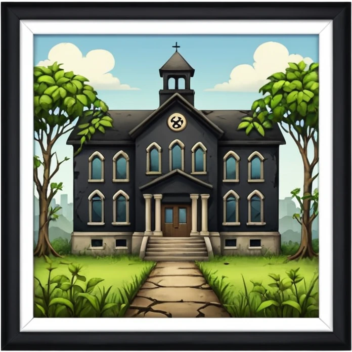 Abandoned school emoji