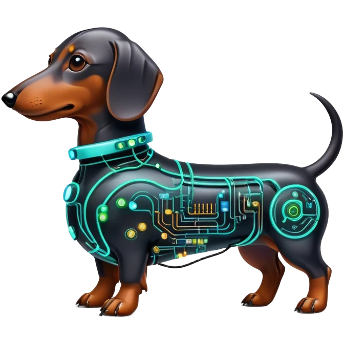 dachshund cyberpunk  emoji