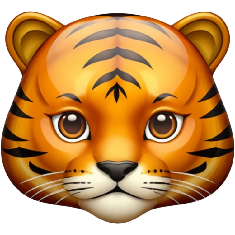 "Tiger's eye" chatoyant gemstone crystal brown and dark orange emoji