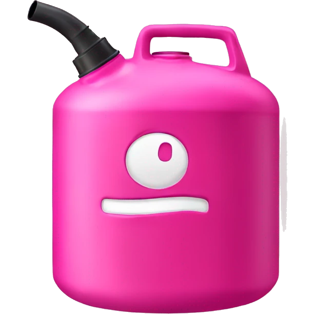 pink gas can emoji