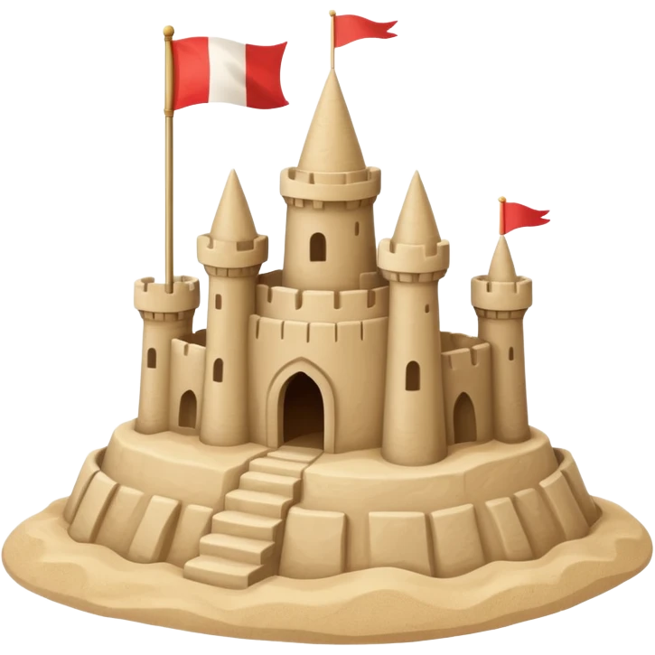 sand castle simple primitive very simple as made by a kid emoji