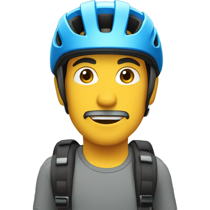 biking frontal view emoji